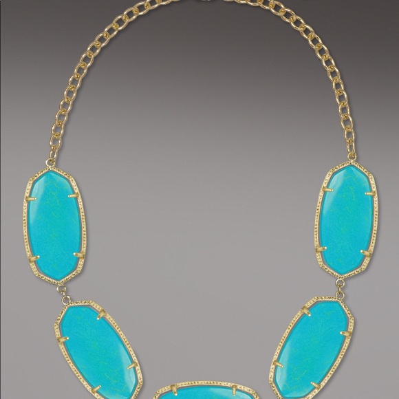 Kendra Scott Valencia turquoise necklace - Picture 2 of 6